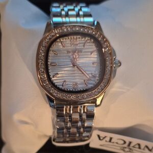 Invicta Two-Tone Watch with Crystal Bezel